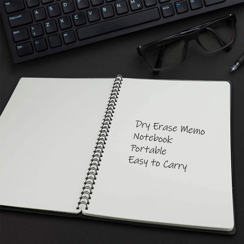 NEWYES Whiteboard Notebook Erasable Meeting Notebook Dry Erase White Board for Meeting  Business  Office  Home (A4) - Image 3